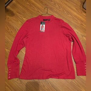 Rafaella xl new  Red Long Sleeve Top